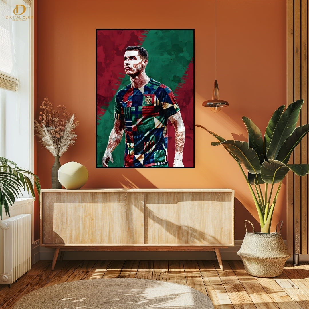 Cristiano Ronaldo 1 - Football - Premium Wall Art