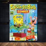 Sponge Bob Cartoon Premium Wall Art