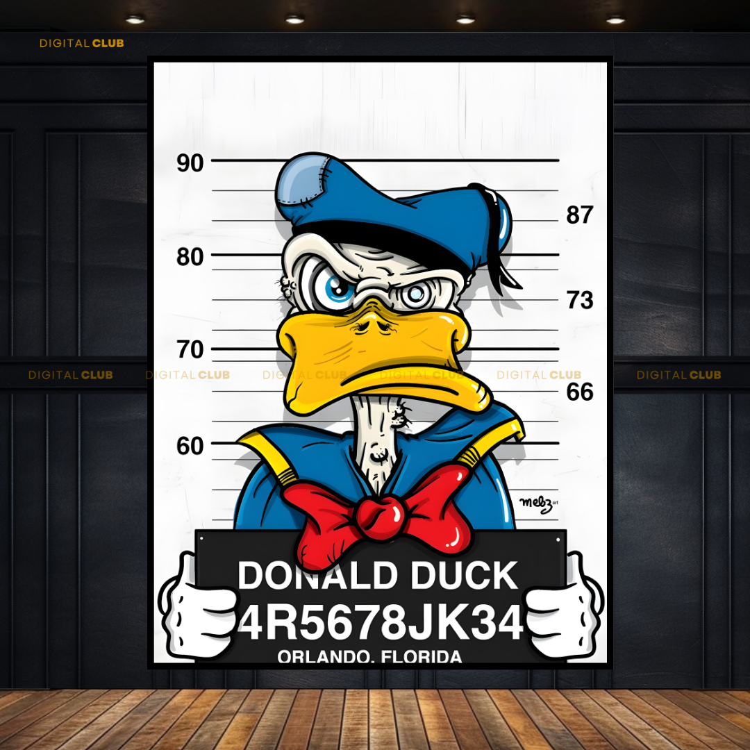 Donald Duck - Disney Artwork - Premium Wall Art