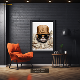 Rich Cat - Animal & Wildlife Premium Wall Art