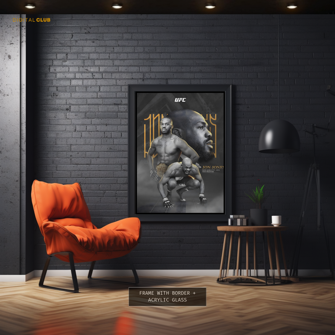 Jon Jones World Champ UFC Legend Premium Wall Art