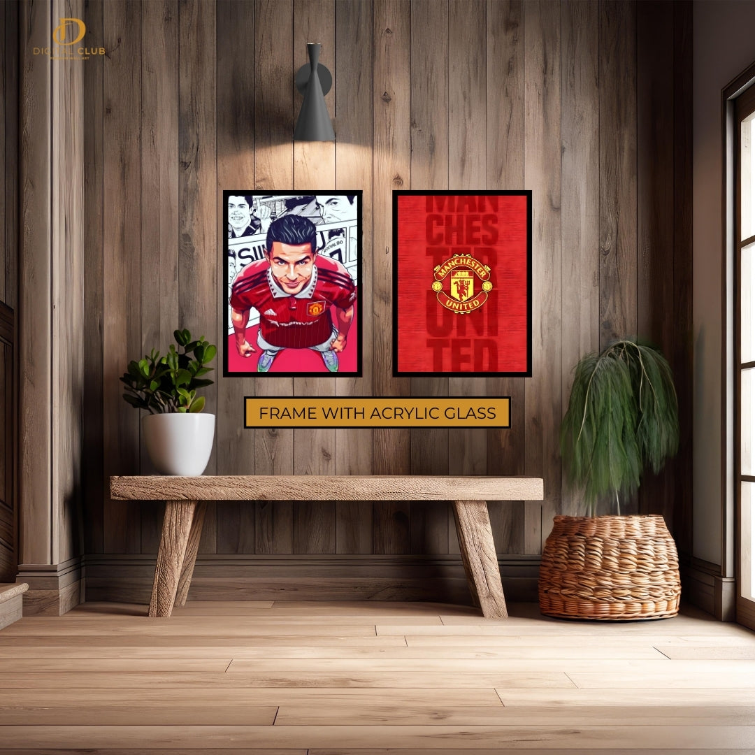 Cristiano Ronaldo Man Utd - 2 Panel Wall Art