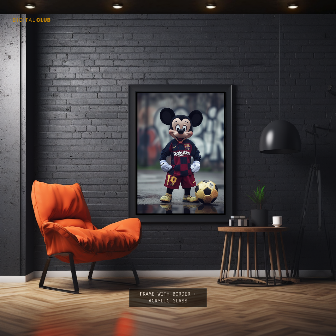 Mickey Barcelona Disney Kids Premium Wall Art