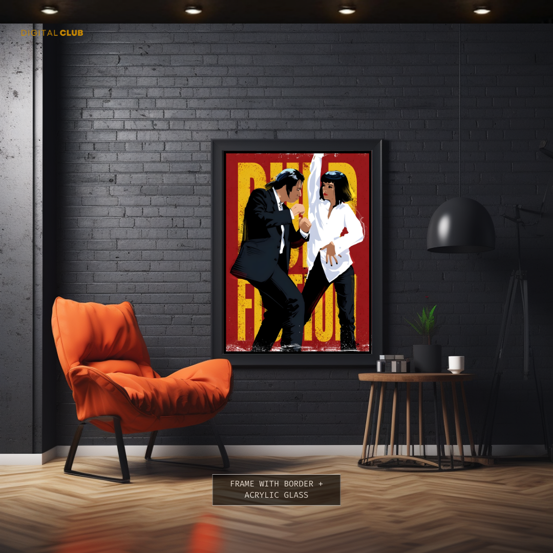 Pulp Fiction Movie Artwork Premium Wall Art