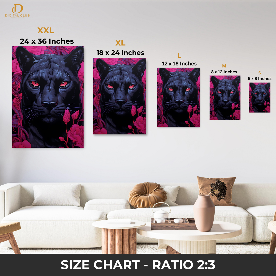 Black Panther - Animal - Premium Wall Art