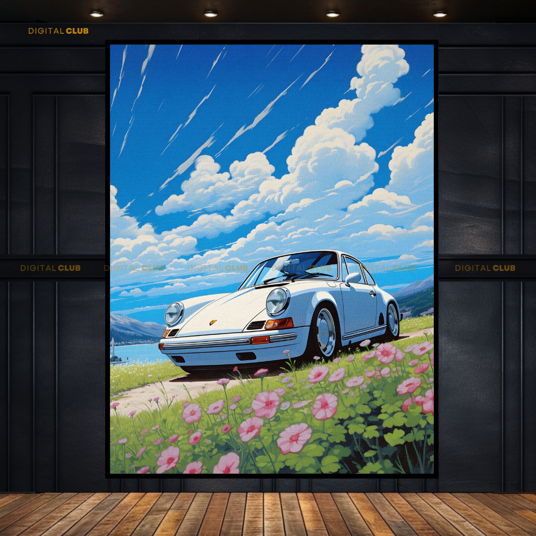 Porsche Sports Car - Artwork - Premium Wall Art