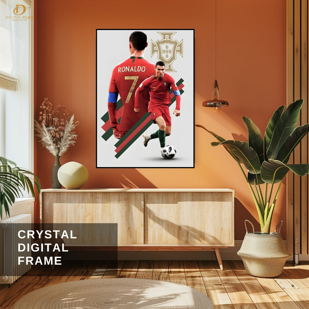 Cristiano Ronaldo 2 - Football - Premium Wall Art