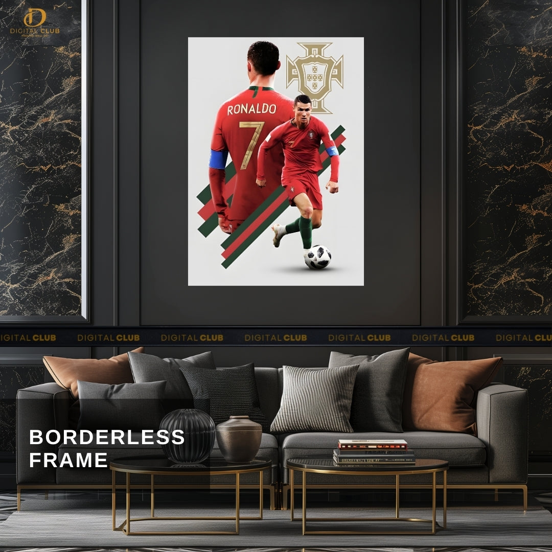 Cristiano Ronaldo 2 - Football - Premium Wall Art