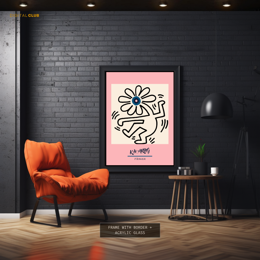 Keith Haring - American Artist - Artwork 3 - Premium Wall Art