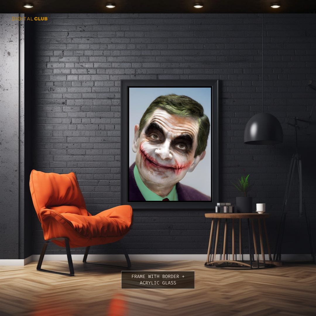 Mr Bean - Joker - Premium Wall Art