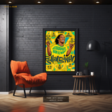 Ronaldinho Brazil Football Premium Wall Art