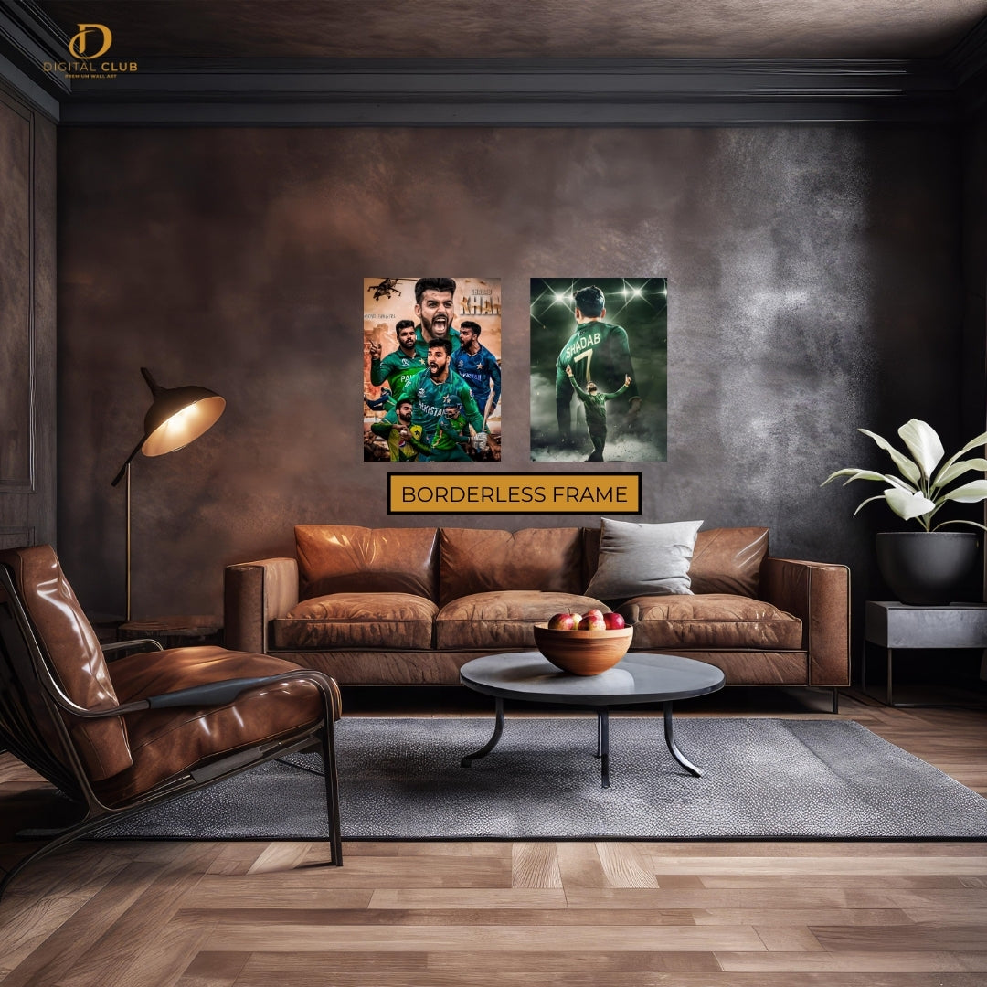 Shadab Khan Pakistan- 2 Panel Wall Art