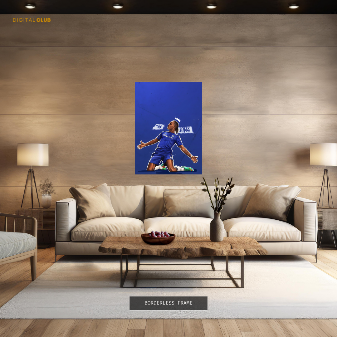 Drogba Chelsea - Football - Premium Wall Art