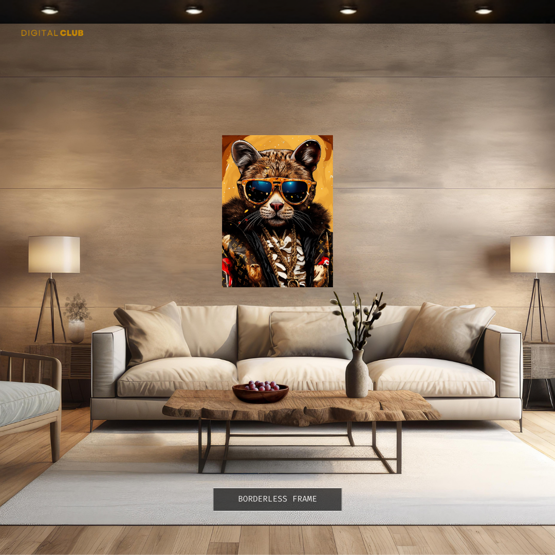 Tiger in SWAG - Animal & Wildlife Premium Wall Art