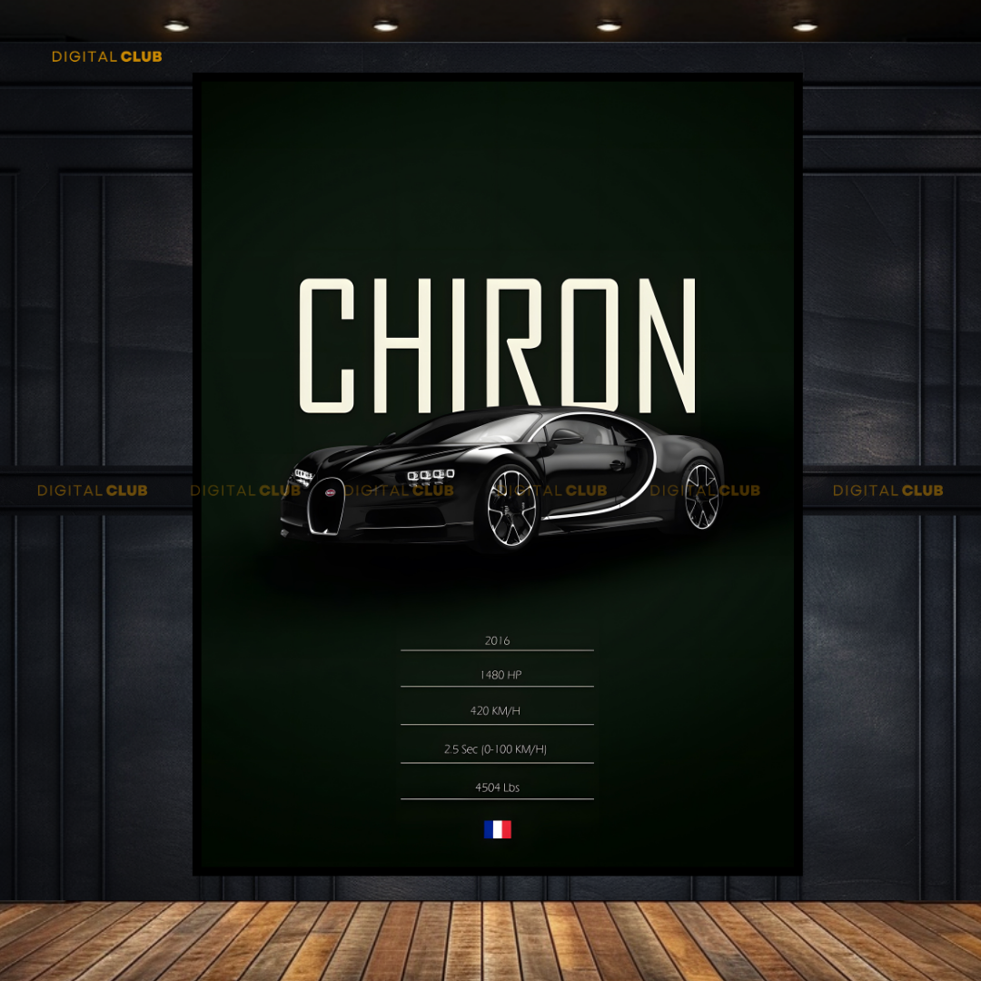 Buggati Chiron- Artwork - Premium Wall Art