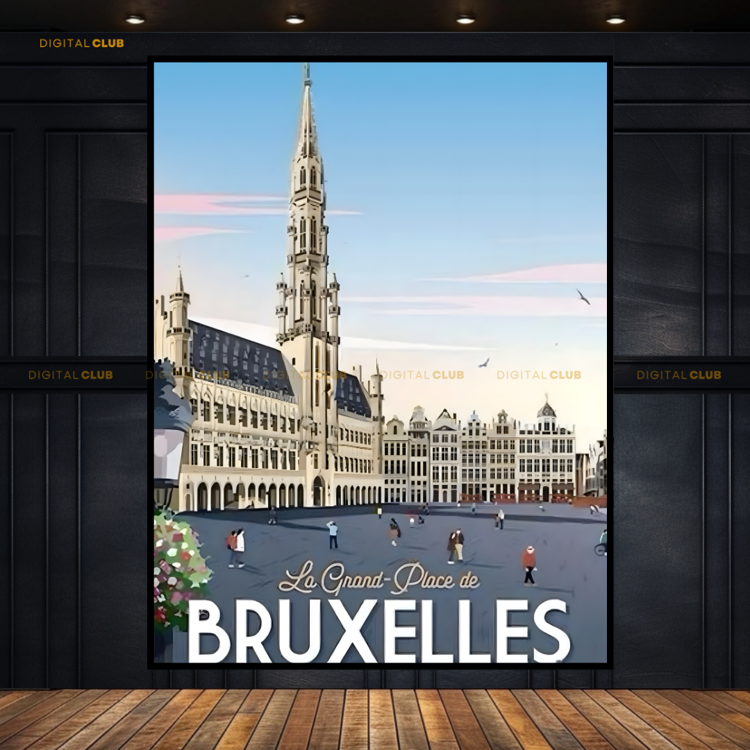 Brussels Grand Place - Premium Wall Art