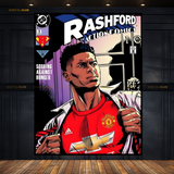 Manchester United Rashford Football Premium Wall Art