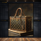 Louis Vuitton Leather Briefcase Pattern Premium Wall Art