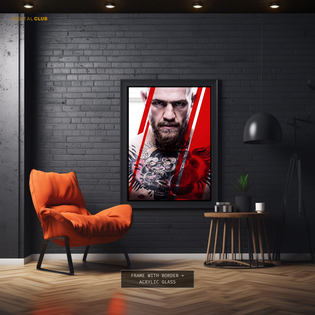 Connor McGregor Double Champ Premium Wall Art