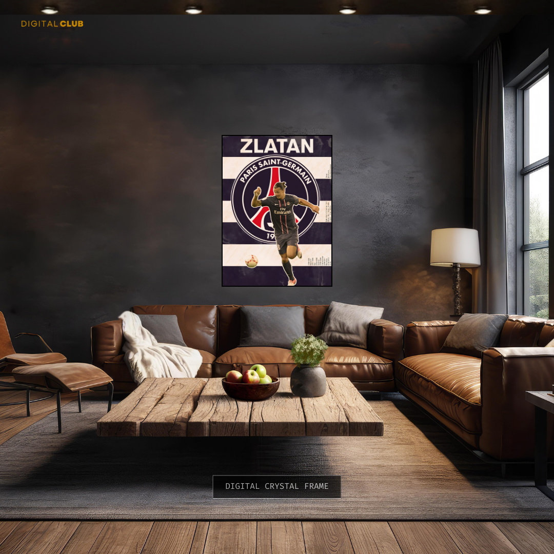 Zlatan PSG - Football - Premium Wall Art