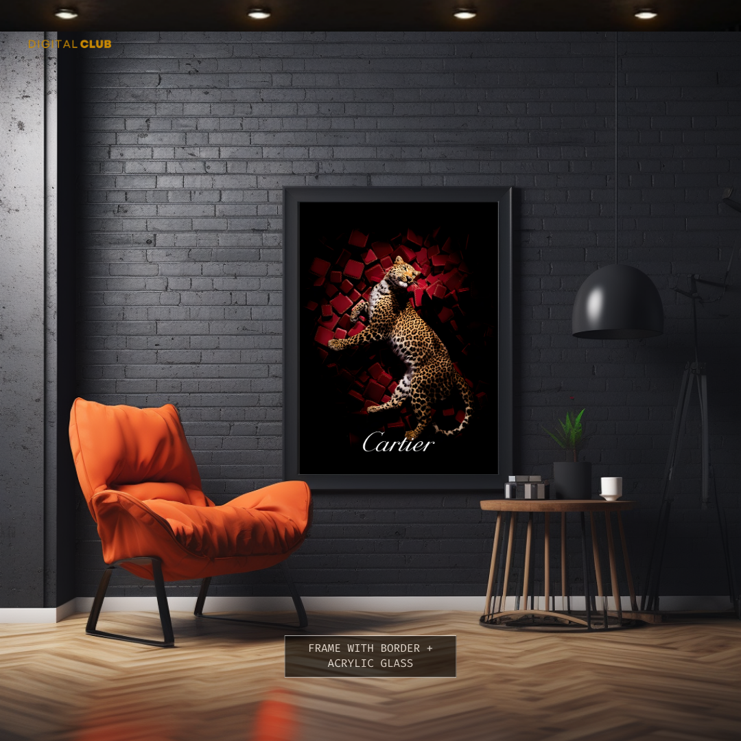 Cartier Cheetah Premium Wall Art