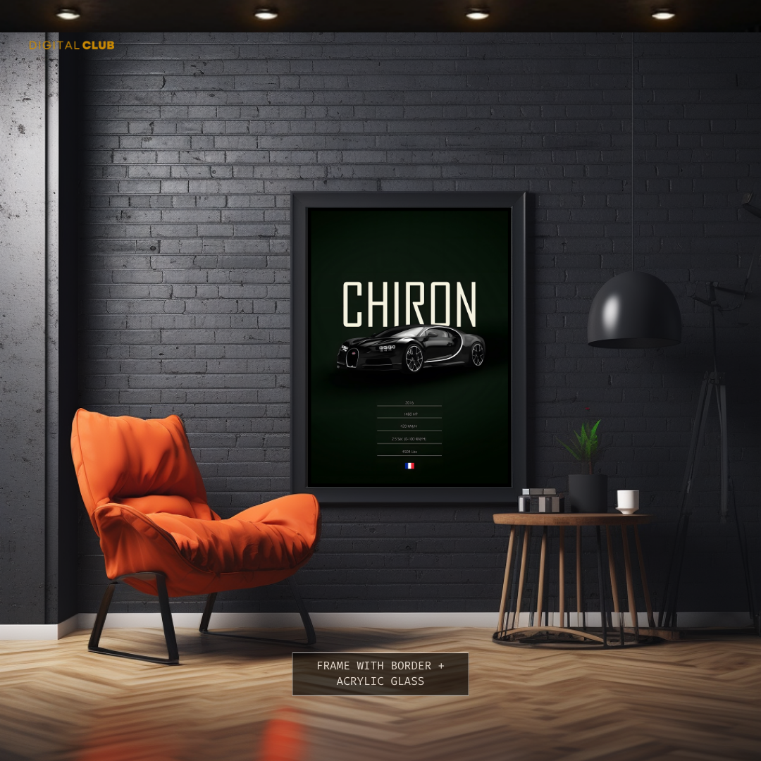 Buggati Chiron- Artwork - Premium Wall Art