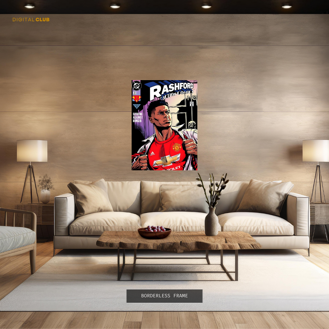 Manchester United Rashford Football Premium Wall Art