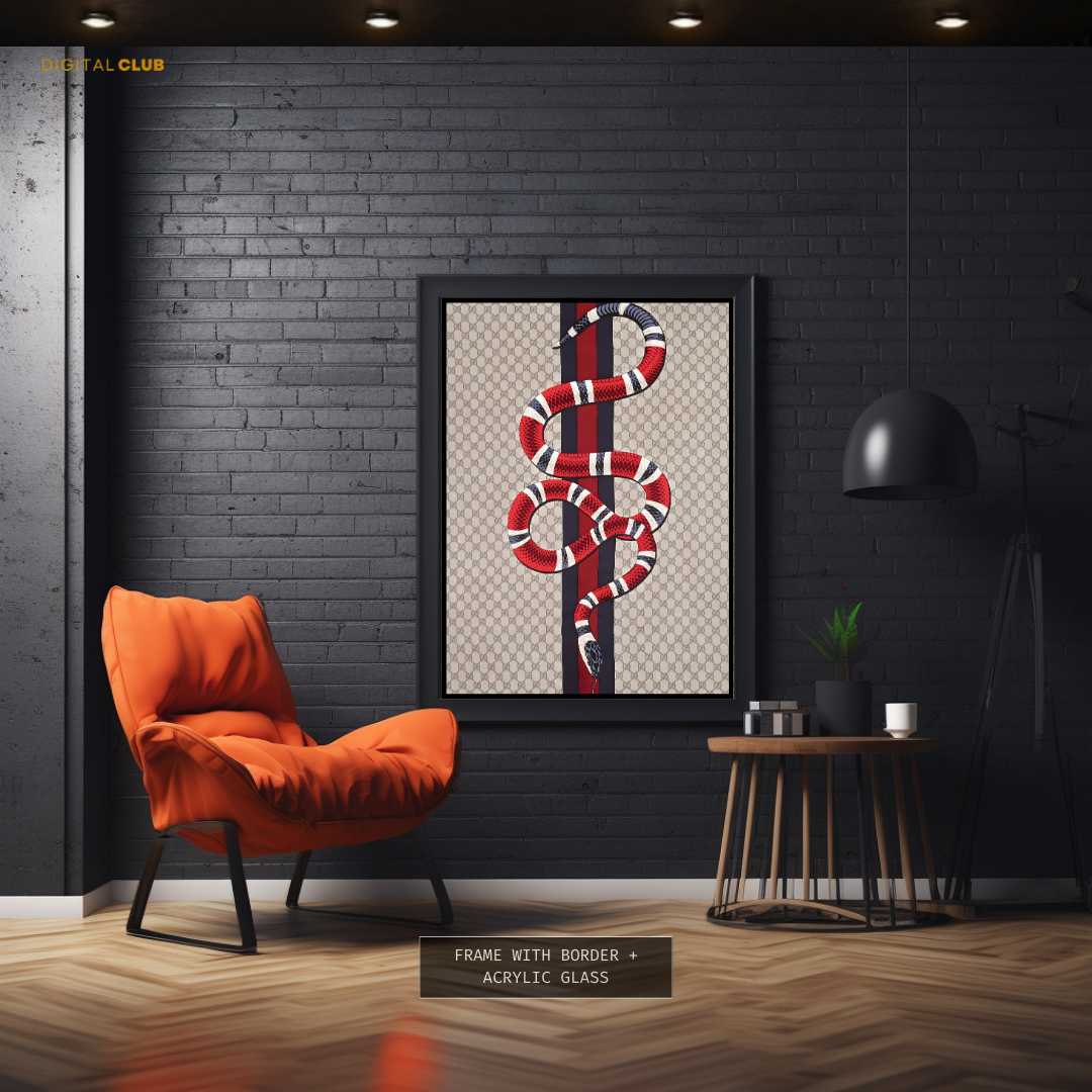 Gucci Snake 3 Premium Wall Art