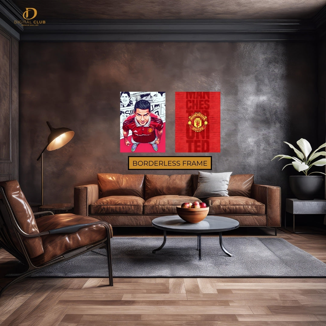 Cristiano Ronaldo Man Utd - 2 Panel Wall Art