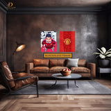 Cristiano Ronaldo Man Utd - 2 Panel Wall Art