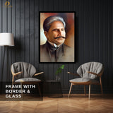 Dr Allama Iqbal - Poet - Premium Wall Art