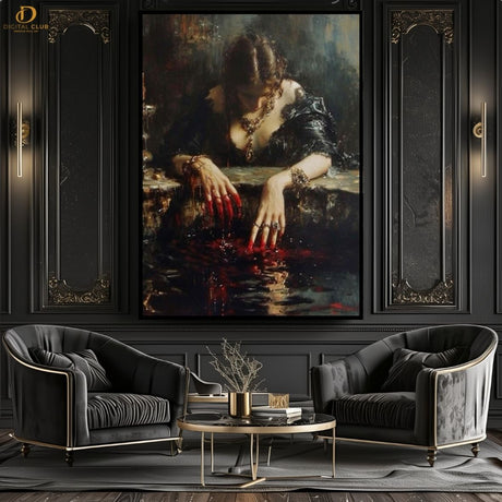 Cursed Women Artwork  - Aesthetic- Premium Wall Art