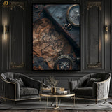 Map - Vintage- Premium Wall Art