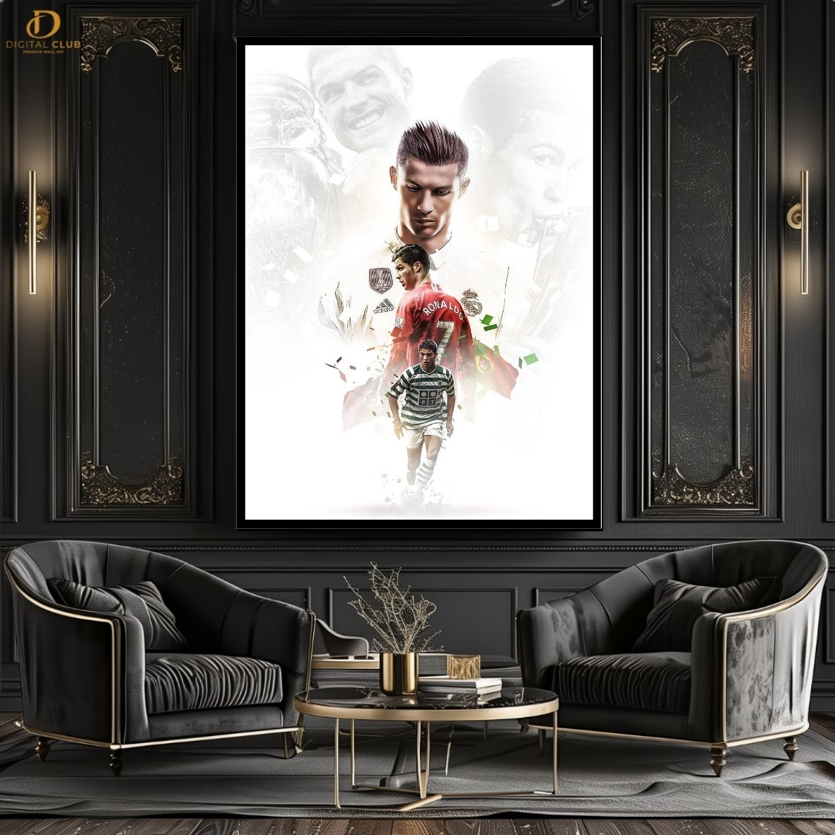 Ronaldo Club - Football - Premium Wall Art