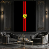 Ferrari Logo -Cars- Premium Wall Art - Art Digital Club