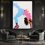 Dance Girl Pink - Premium Wall Art