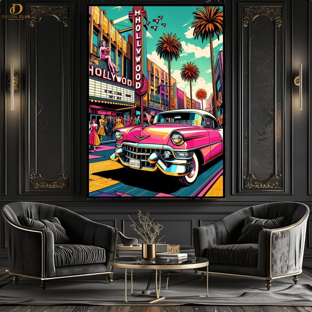 POPART CAR - VINTAGE - Premium Wall Art