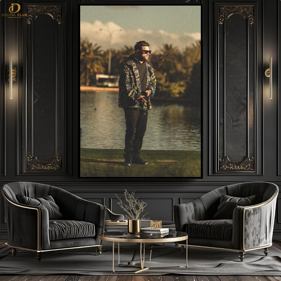 KARAN AUJLA VINTAGE - MUSIC ARTIST - Premium Wall Art