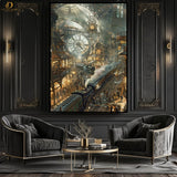 VINTAGE TRAIN - TRENDY - Premium Wall Art