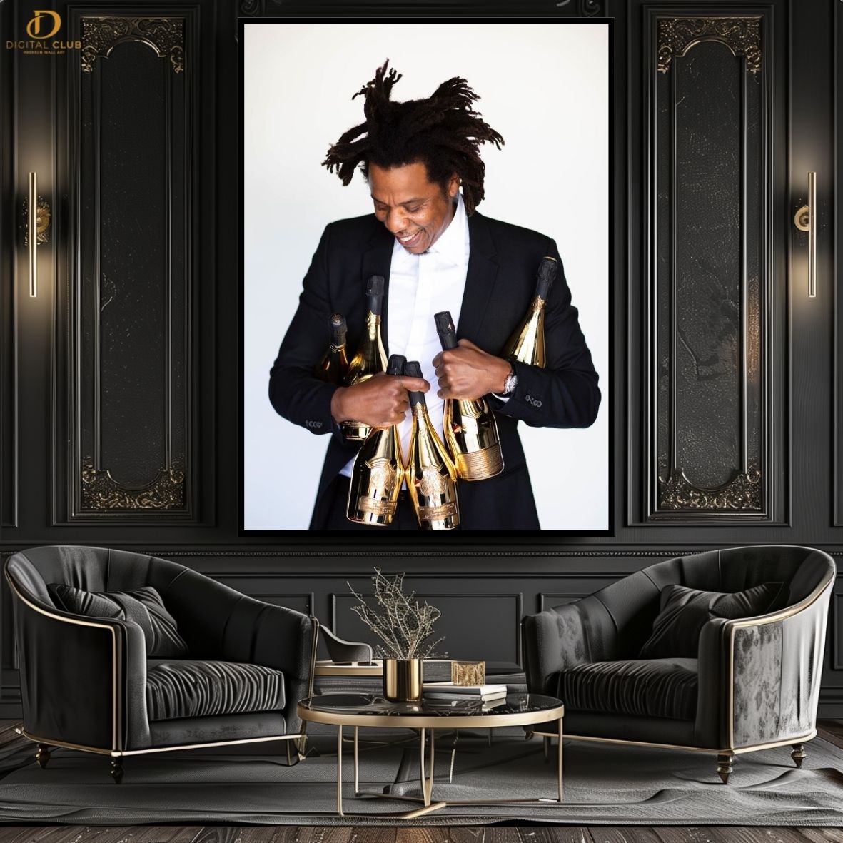 Jay-Z 2  - Music Artist- Premium Wall Art
