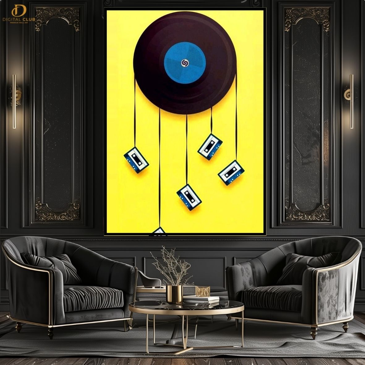 Cassette Tape- Music - Premium Wall Art - Art Digital Club