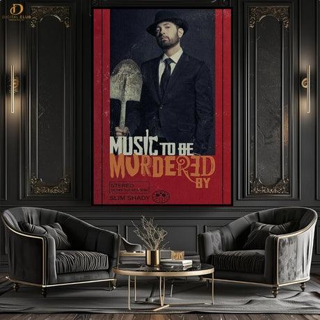 Eminem Rap God - Music Artist- Premium Wall Art