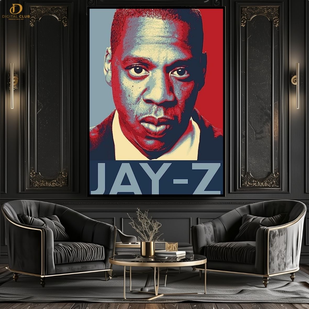 Jay Z  - Music Artist - Premium Wall Art