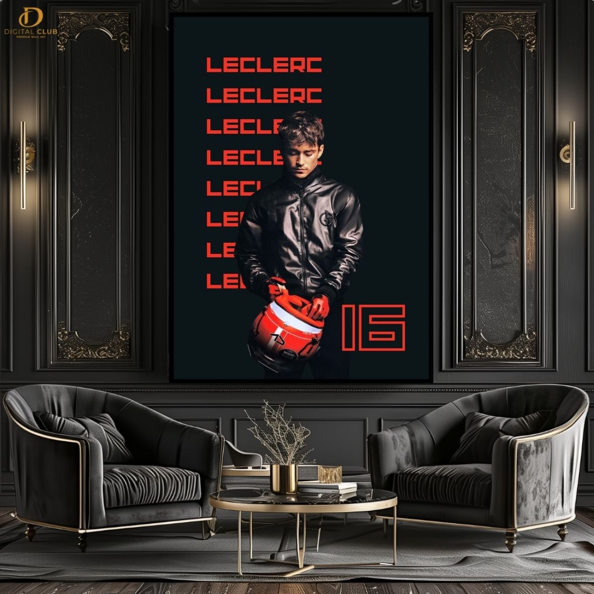 Leclerc 16- F1 Car- Premium Wall Art - Art Digital Club