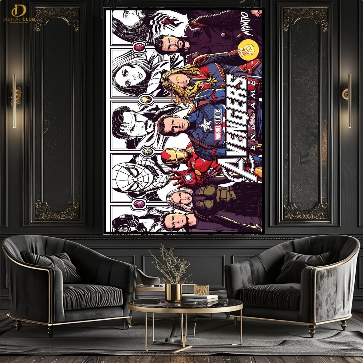 Avengers Cast -Movie- Premium Wall Art - Art Digital Club