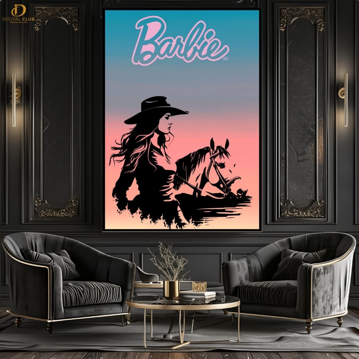 Barbie Horse - Movie- Premium Wall Art - Art Digital Club