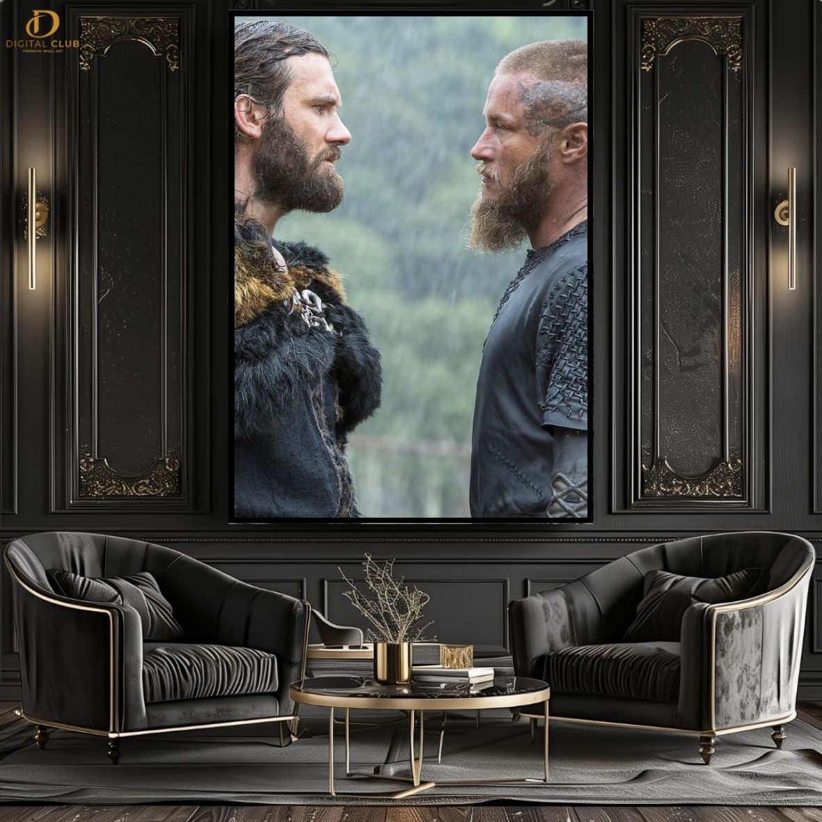 Rolo x Ragnar - Vikings  - Premium Wall Art