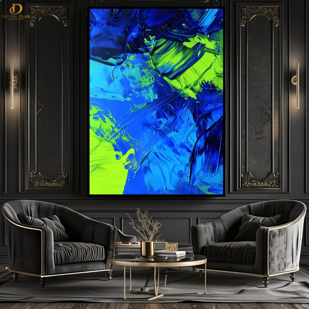 Oil Painting Artwork 2 -Abstract- Premium Wall Art