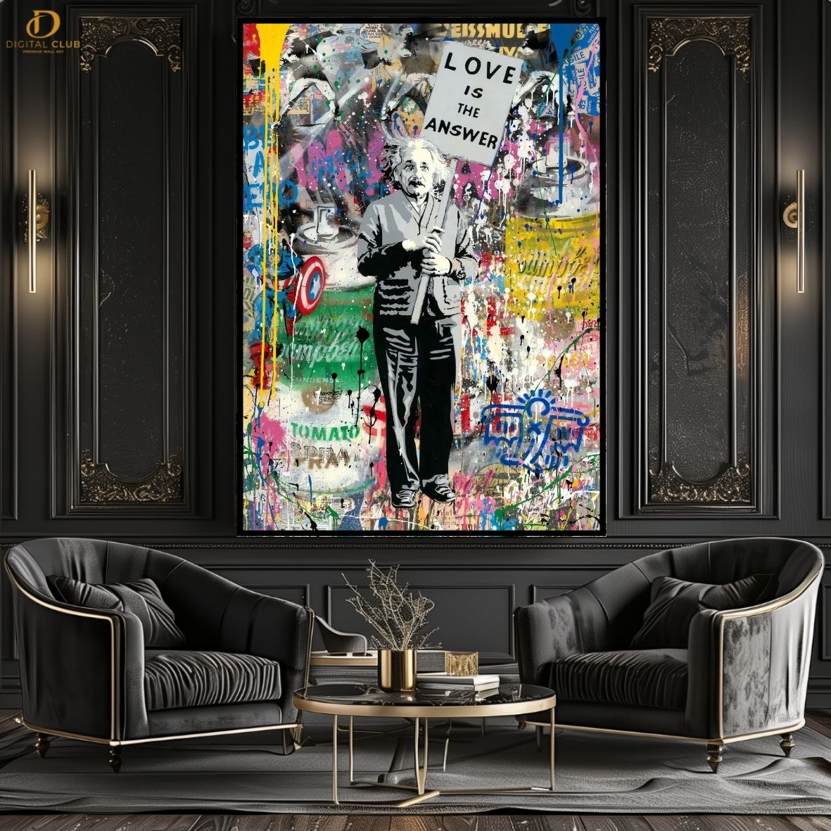 Charlie-Pop Art- Premium Wall Art - Art Digital Club