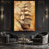 SUBMARRINE - VINATGE SHIP - Premium Wall Art